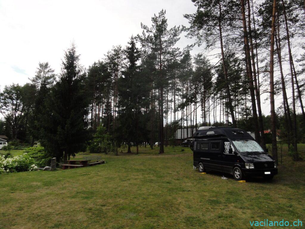 Camping nahe Vilinus