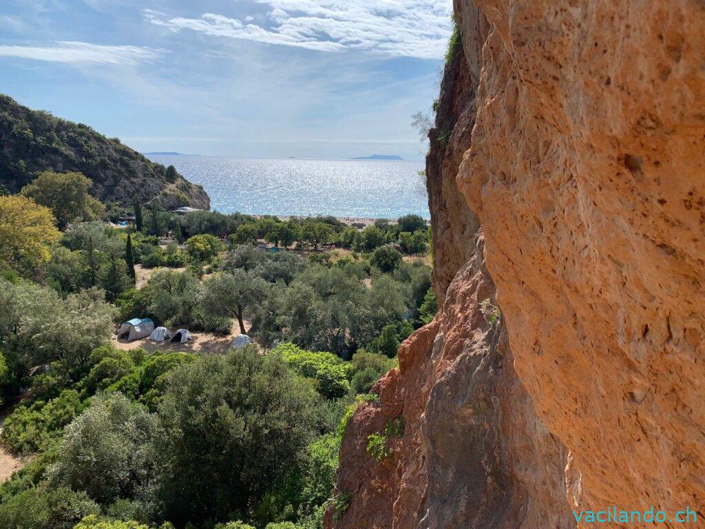 Gjipes beach Albanien klettern
