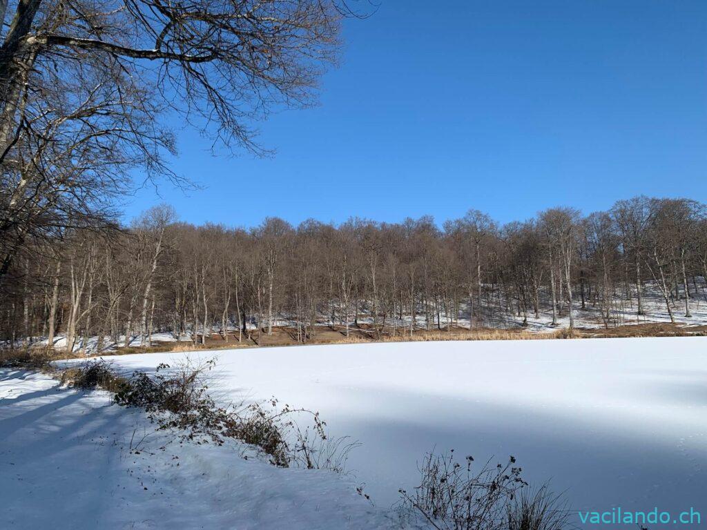 Gosh lake See Armenien im Schnee