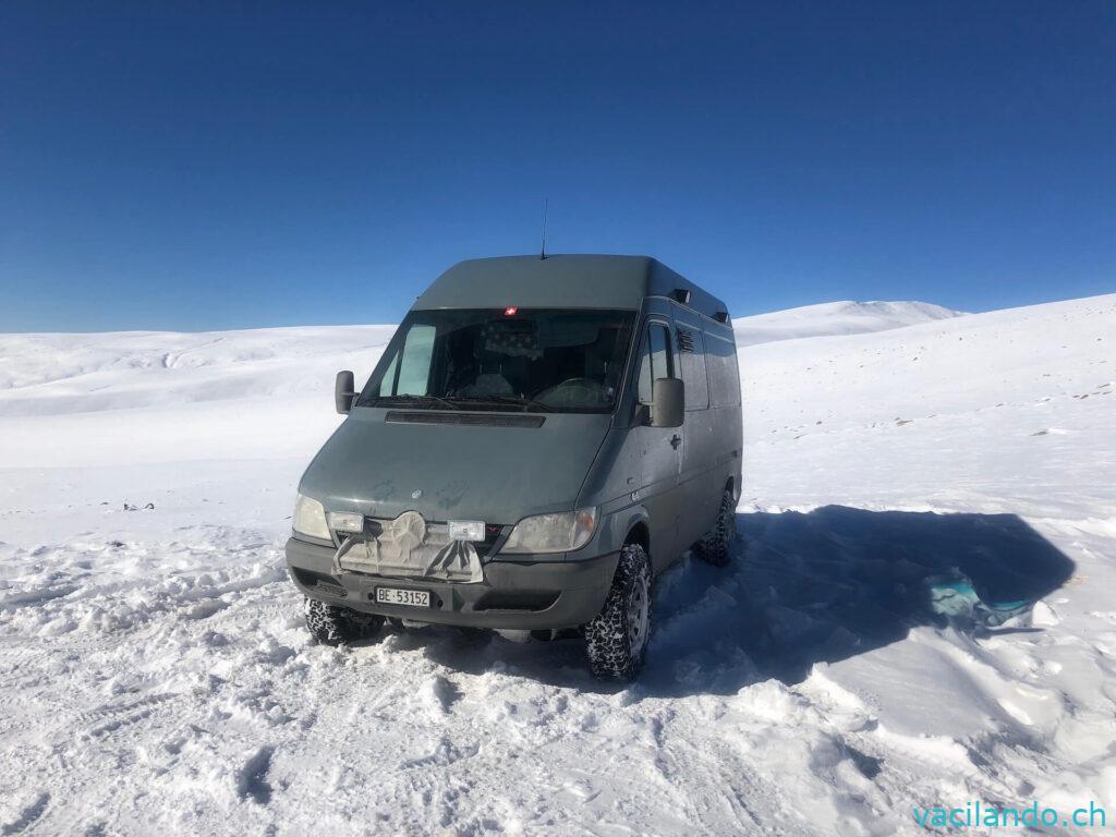 Aragats Berg im Winter Armenien Ski