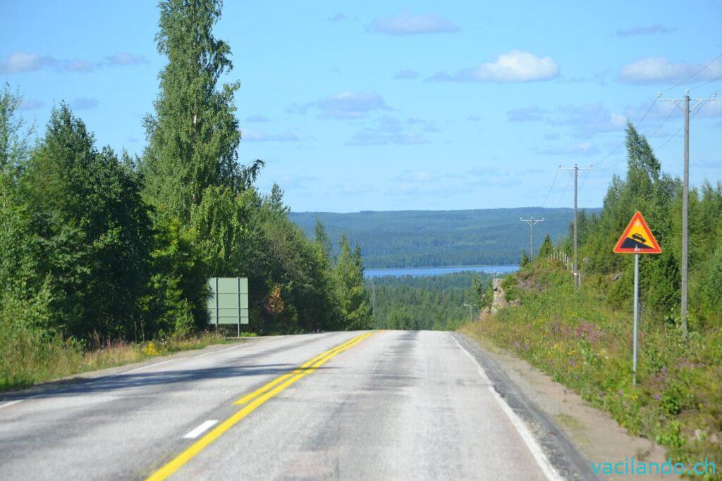 Finnland Strasse Pass