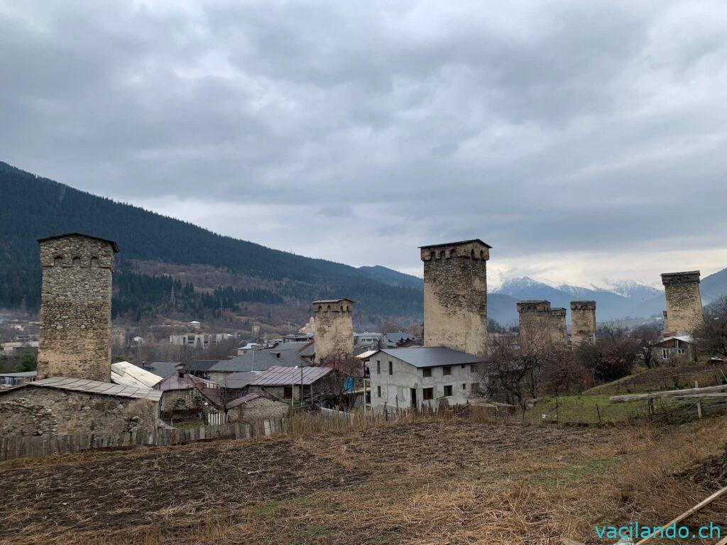 Mestia Sveneti Georgien Wandern