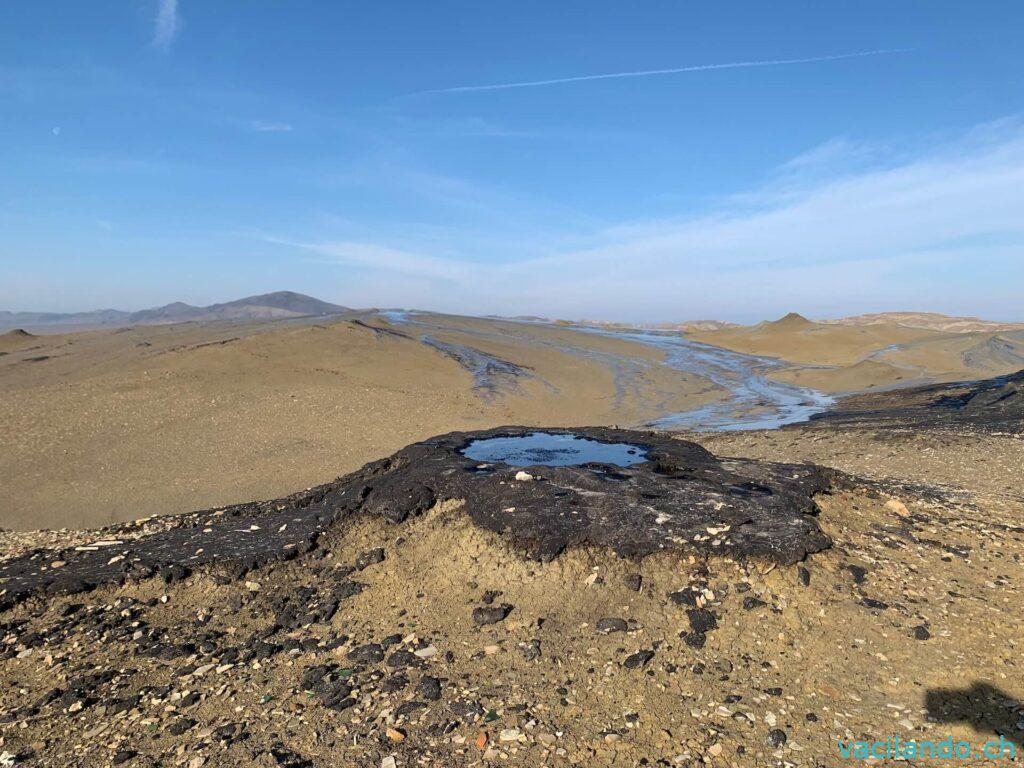 Mud volcanos Georgien Camper