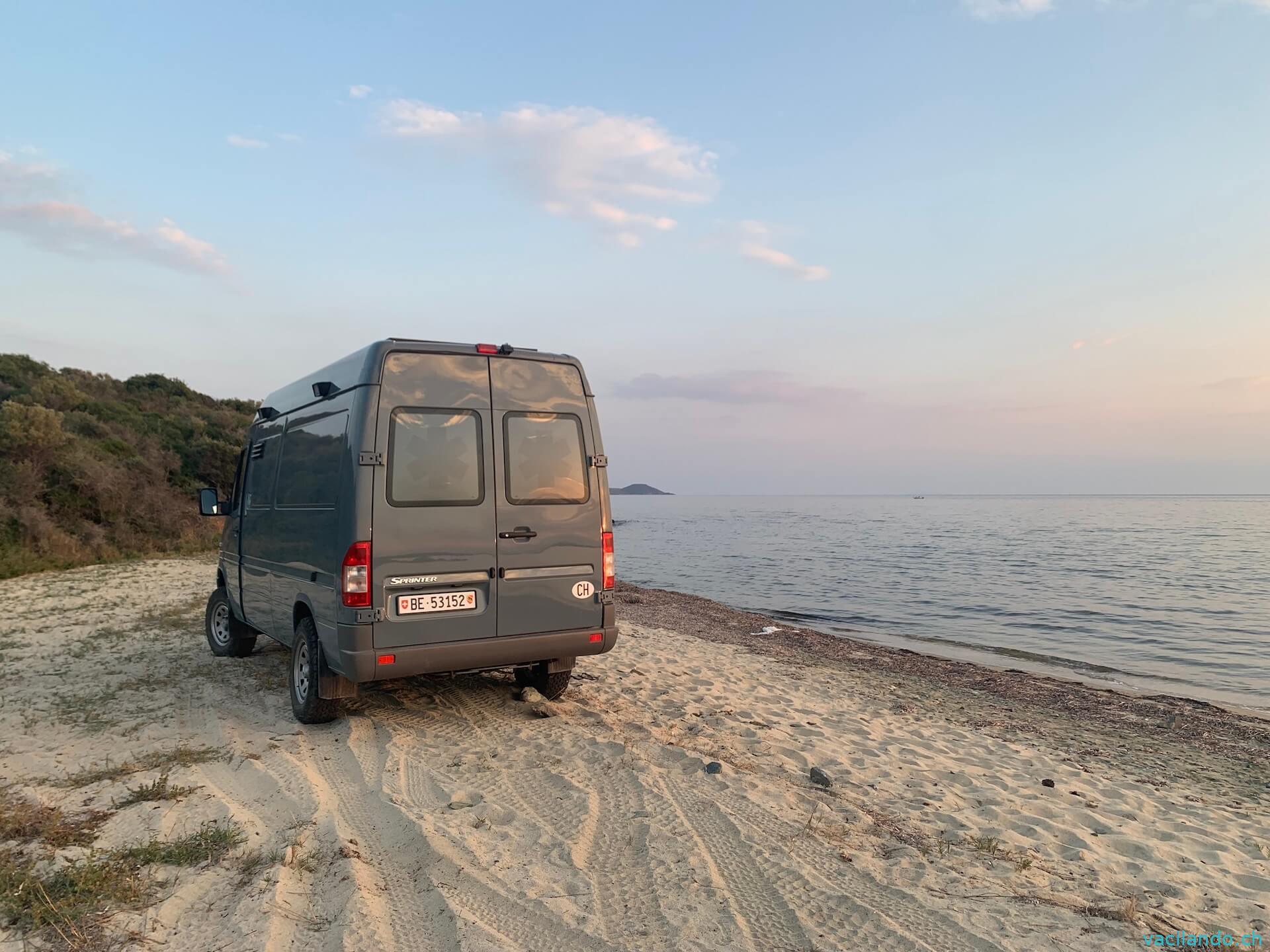 Strand Griechenland  Camper