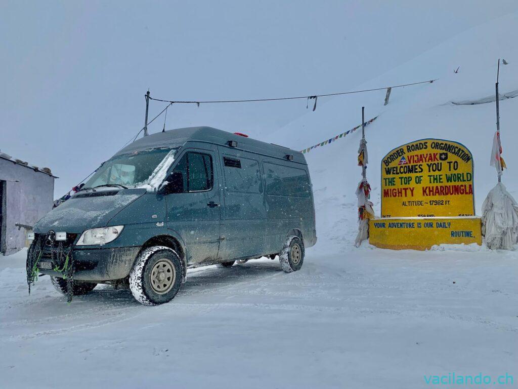 Numbra Valley Ladakh Indien im Schnee