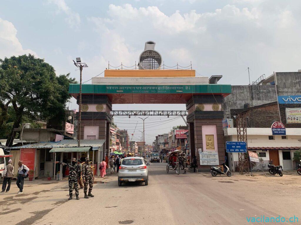 Grenze Nepal und Indien