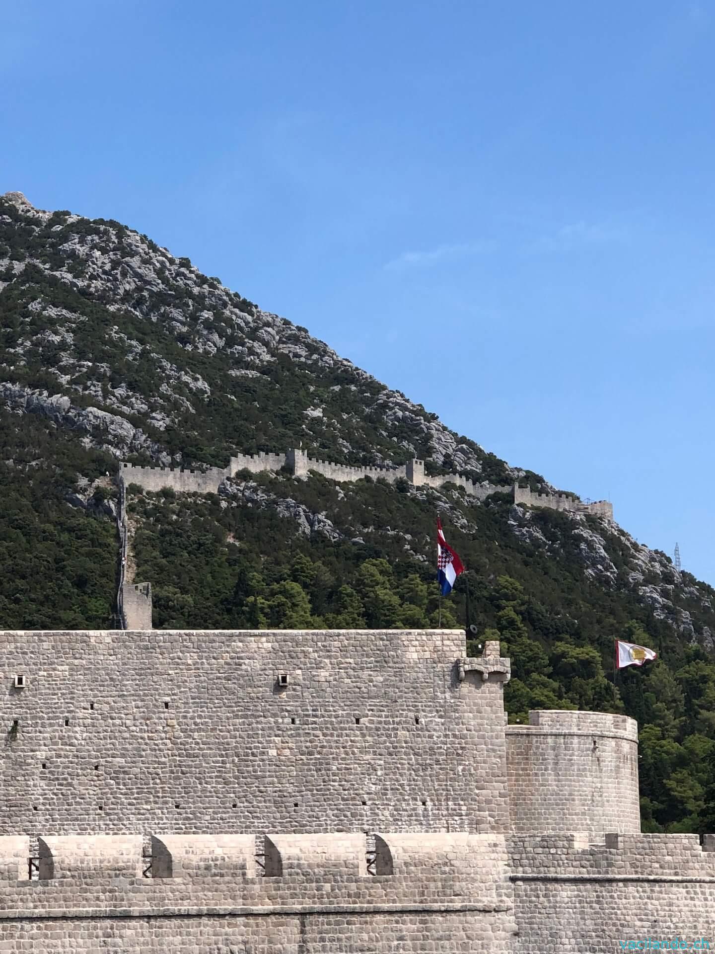 Kroatien Ston Mauer